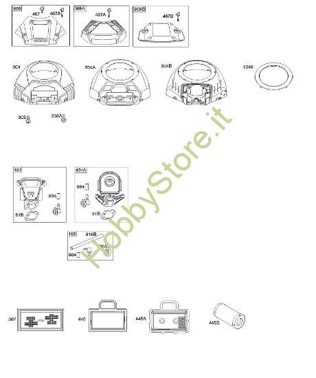 B - Scatola filtro aria, filtro aria B&S - 40 €¦ 401577-3130-B1 brand Stihl